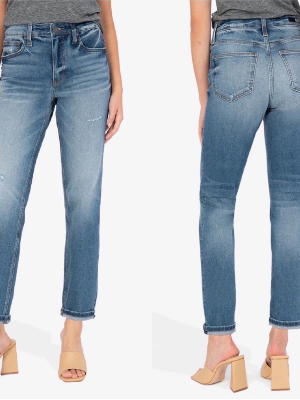 KUT from the Kloth Rachael Fab AB High Rise Mom Jeans Size 8